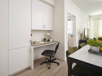Built-in desks